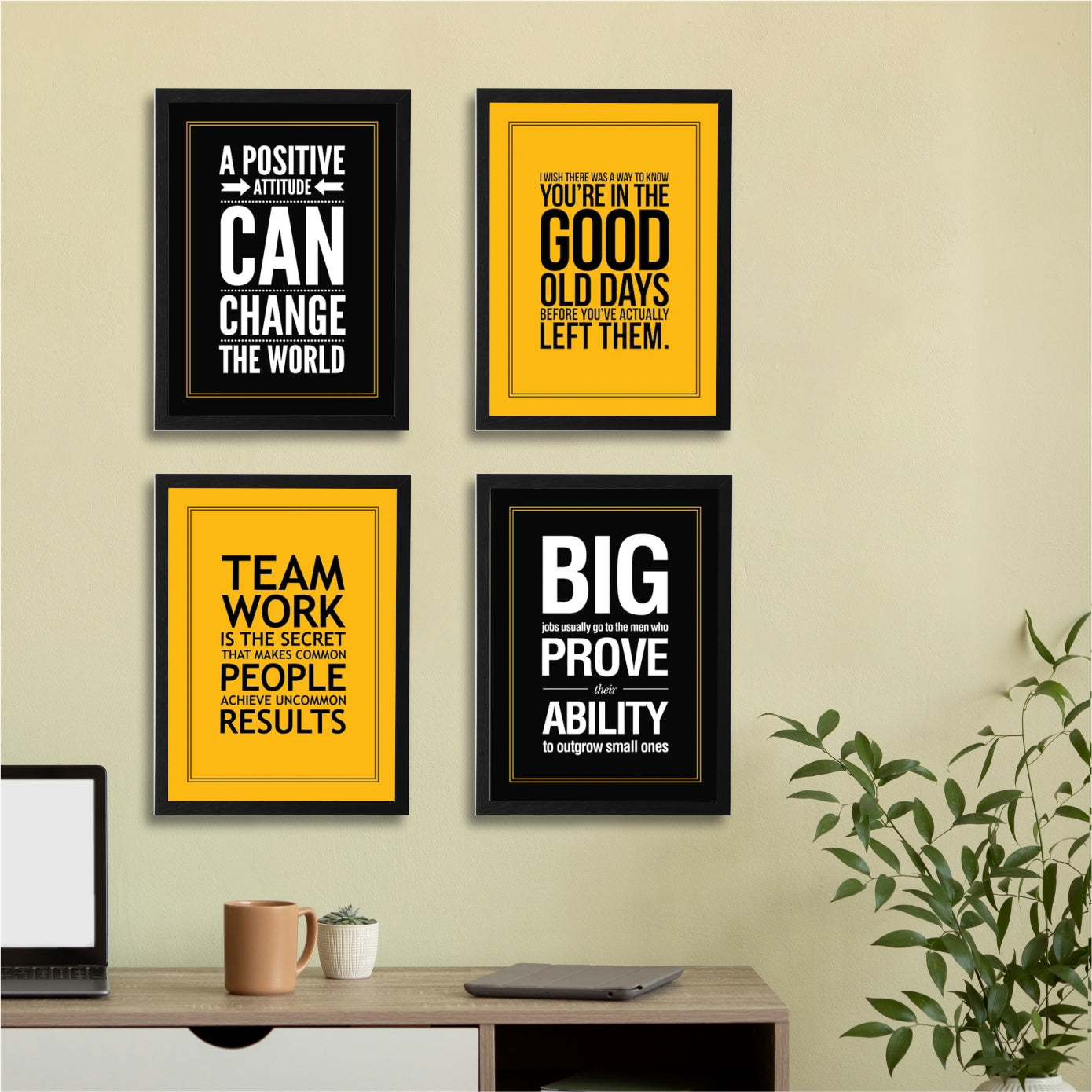 SET OF 4 MOTIVATIONAL QUOTES 01