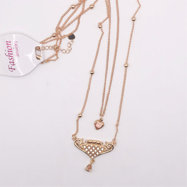 Beautiful Double Chain Necklace - TC 09