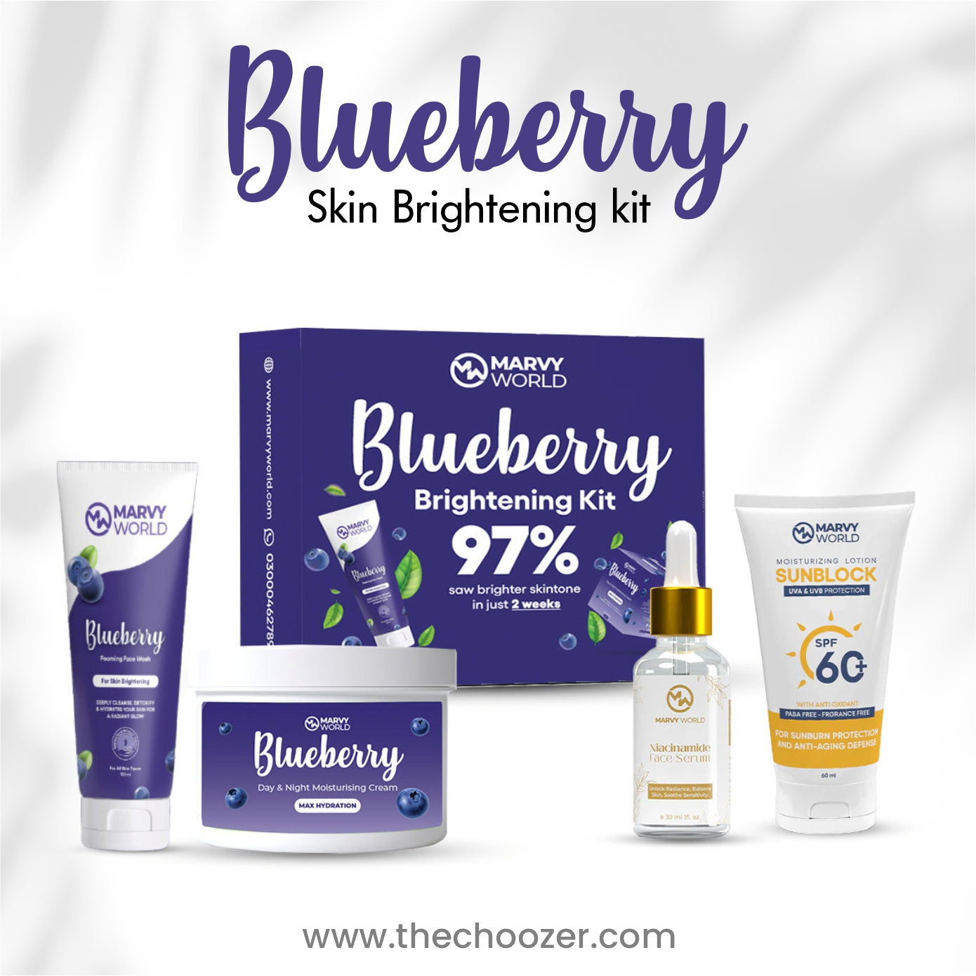 Blueberry Skin Brightening Kit