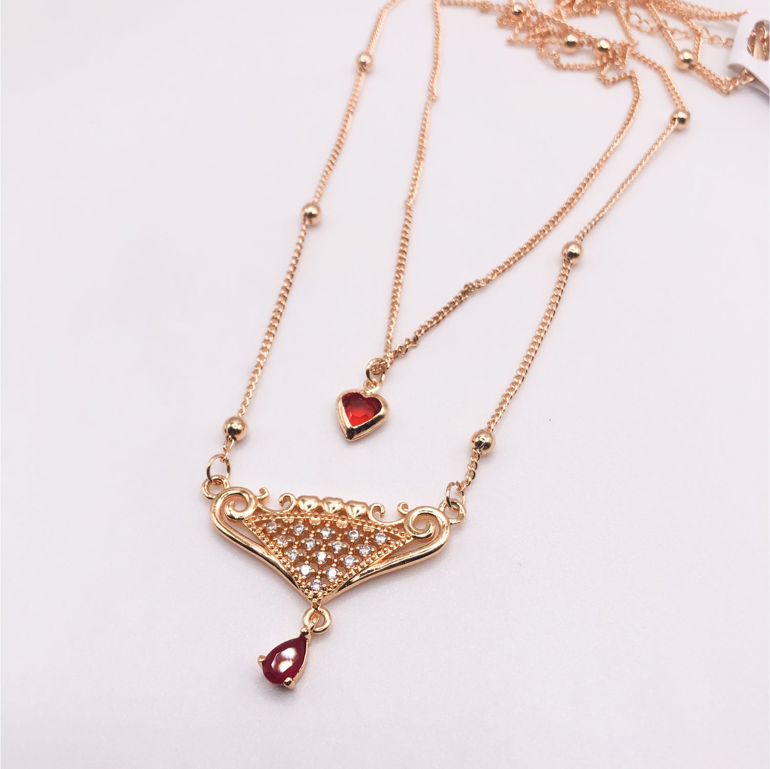 Beautiful Double Chain Necklace - TC 10