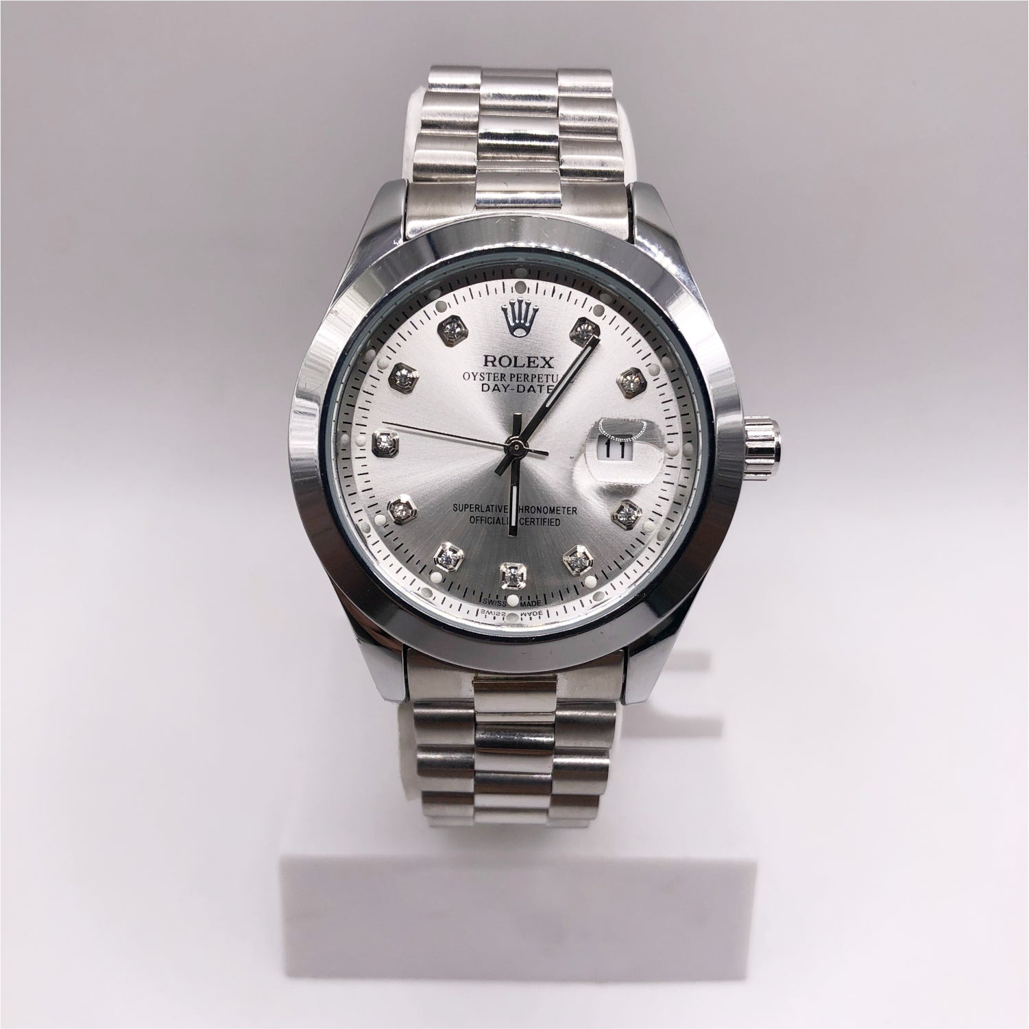 Silver Rolex Watch - TC 17