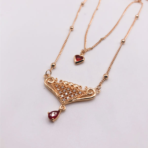 Beautiful Double Chain Necklace - TC 10